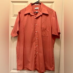 Van Heusen Men’s Button Up Short Sleeve Shirt Size 16